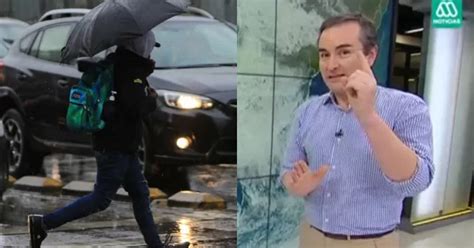 Lluvia en Santiago Meteorológo Alejandro Sepúlveda se refiere al día