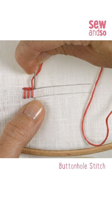 Sew And So On Instagram The Buttonhole Stitch Is Visually Similar To