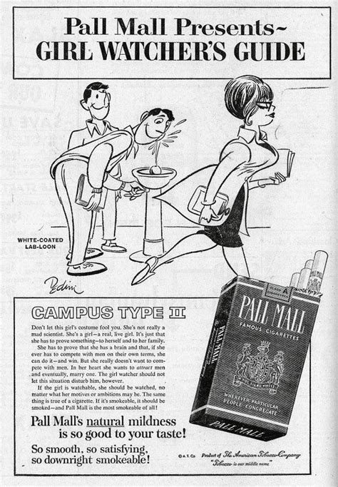 Pall Mall Presents Girl Watcher S Guide Pall Mall Cigarette Ad