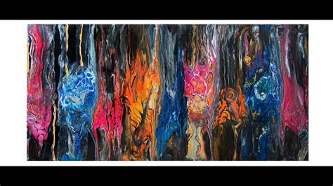 8846a Part1 Swiped Colourarte Colors Contemporary Art Fluid Acrylics 8