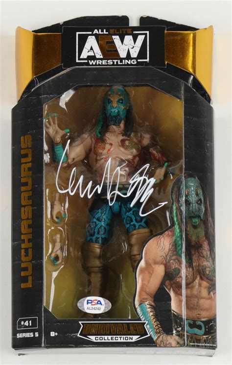 Luchasaurus Signed AEW Action Figure (Beckett & PSA) | Pristine Auction