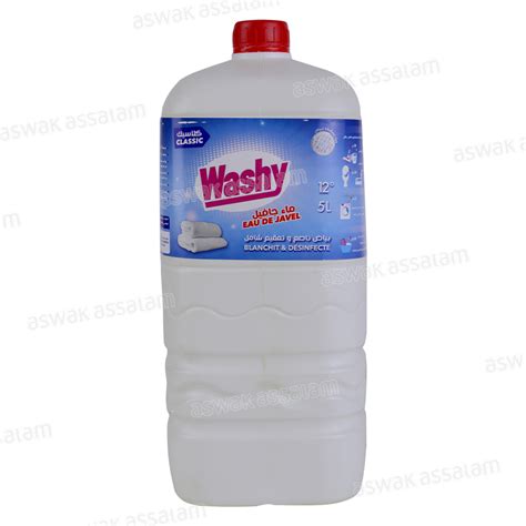 EAU DE JAVEL CLASSIC 5L WASHY Aswak Delivery Livraison à domicile à