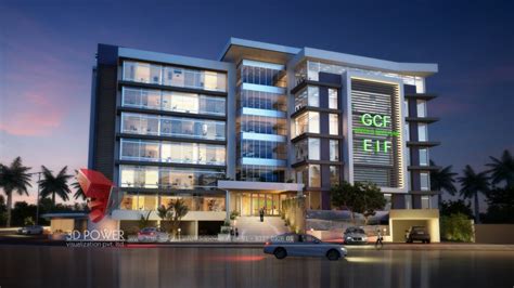 Corporate Building Design | 3D Rendering: Architectural Visualization Of Corporate Building Designs