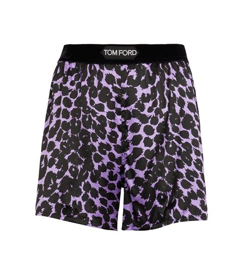 Tom Ford Leopard Print Shorts Tom Ford