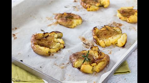 Patate Schiacciate Al Forno Croccanti YouTube