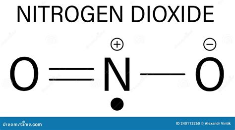 Nitrogen Dioxide No2 Air Pollution Molecule Free Radical Compound