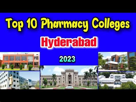 Top 10 Pharmacy Colleges In Hyderabad Top 10 Pharmacy Colleges In