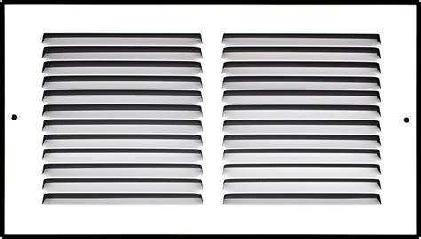 12 X 6 Steel Return Air Grille Hvac Vent Cover Grill For Sidewall And Ceiling White Outer