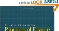 principles  finance  excel  edition simon benninga