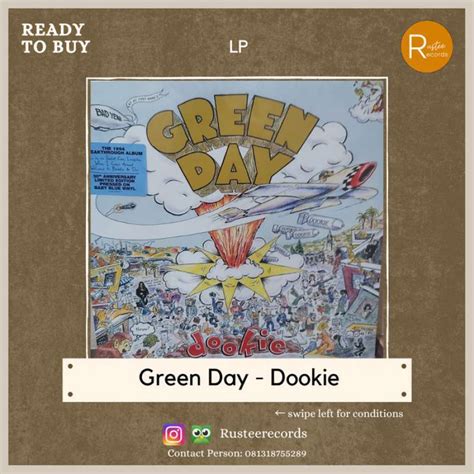 Promo Vinyl Lp Green Day Dookie 30th Anniversary Colored Baby Blue