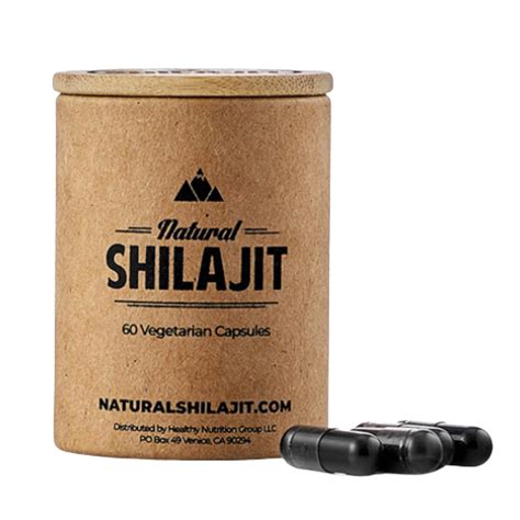 Natural Shilajit Capsules Months Supply Count Shilajit