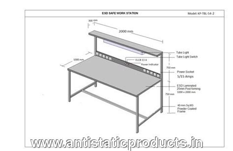 Simple Esd Workstation Table Drawing Application Hospital At Best