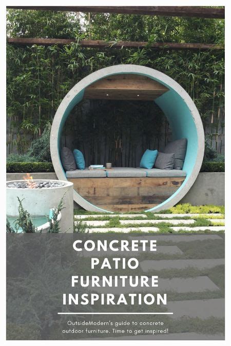 Concrete Patio Furniture Inspiration | OutsideModern