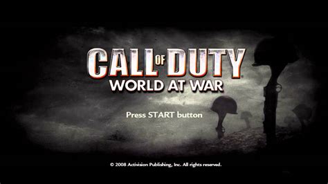 Call Of Duty World At War Main Menu Soundtrack Youtube