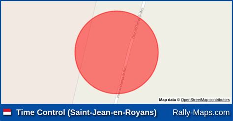 Time Control Saint Jean En Royans Stage Map Rallye Monte Carlo