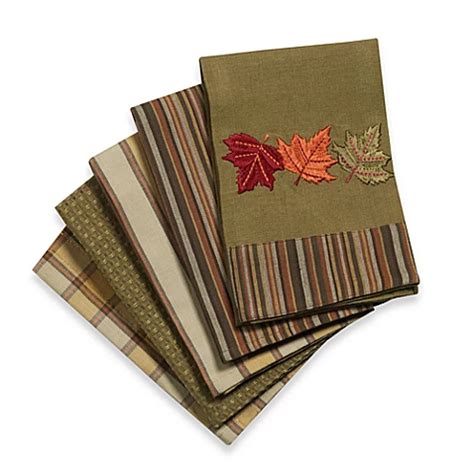 Fall Leaves Kitchen Towels (Set of 5) - Bed Bath & Beyond