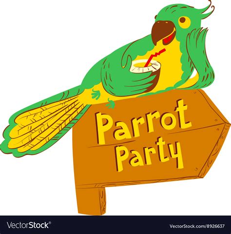 Parrot Frame Vector By Dagadu Image Vectorstock