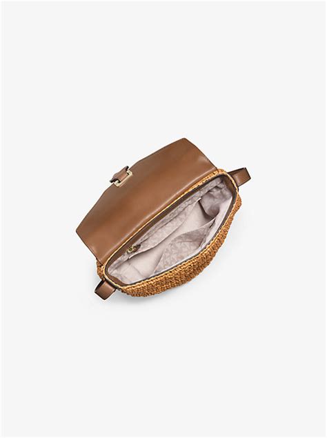 Naomi Medium Woven Straw Crossbody Bag Michael Kors Canada