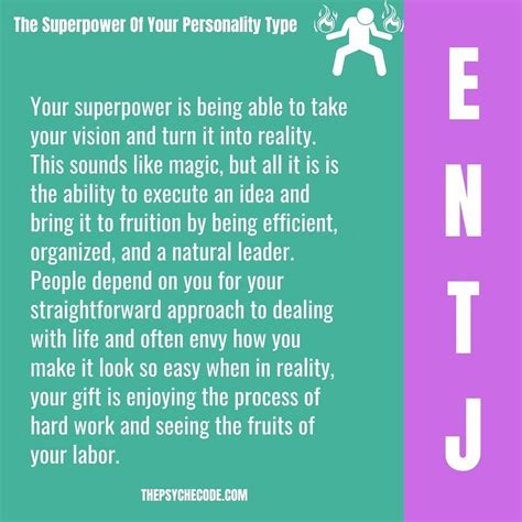 The Superpower Of Being An ENTJ In 2023 Entj Personality Mbti