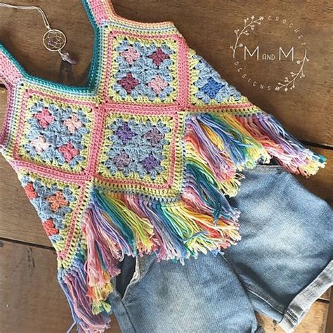 Boho Chic Crop Top Pattern By Melanie Grobler Crochet Crop Top