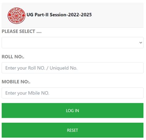 LNMU Part 2 Exam Form 2024 Fill Up शर 2022 25 BA BSc BCom Exam