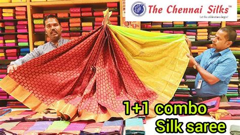 Chennai Silks 1 1 Combo Offer Silk Saree Gold Tissue Saree Collection