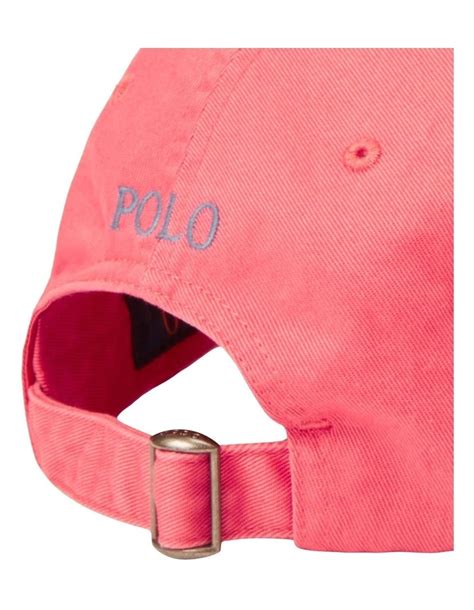 Polo Ralph Lauren Cotton Chino Ball Cap In Red Myer