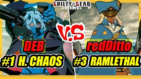 GGST DEB 1 Ranked Happy Chaos Vs RedDitto 3 Ranked Ramlethal