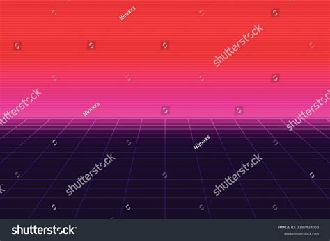 80s Retro Grid Floor Background Stock Vector (Royalty Free) 2187434063 ...