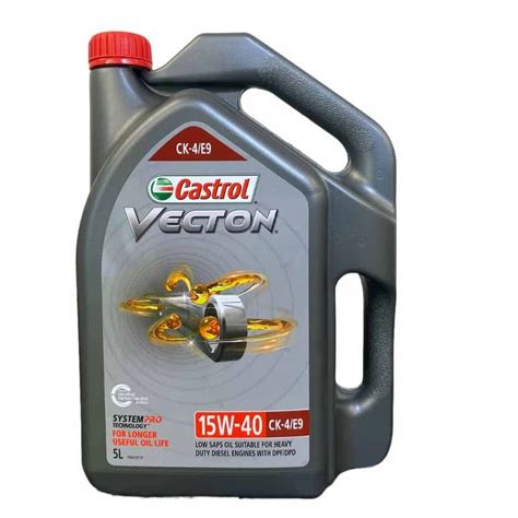 210 Liter Castrol Vecton Ld 15w40 Ck 4 E9 Unit Pack Size Can Of 5