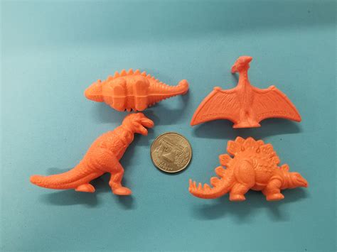 Vintage Diener Dinosaur Rubber Figures Prehistoric Minifigures Dinosaur