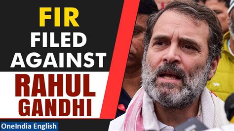 Bharat Jodo Nyay Yatra Fir Against Rahul One News Page Video