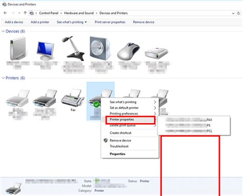 Properties Window Of The Printer Driver