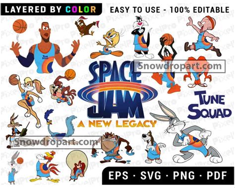 20 Space Jam A New Legacy Svg Bundle, Space Jam Svg, Space Jam 2 Svg