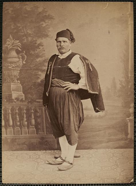 Studio Portrait Of Man In Traditional Greek Dress Digital Commonwealth