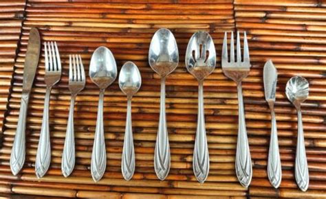 Hampton Silversmiths Lace Frosted Stainless Flatware Choice Choose