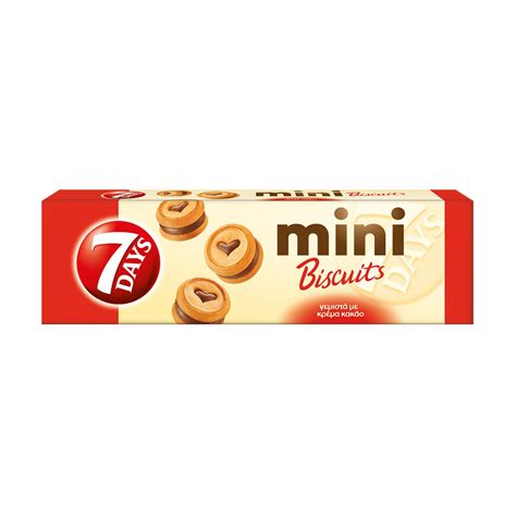 7DAYS Mini Biscuits γεμιστά με κρέμα Κακάο 100gr | ΣΚΛΑΒΕΝΙΤΗΣ
