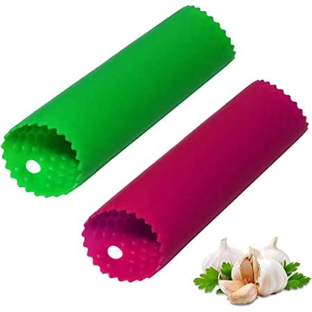 Amazon Sinnsally Garlic Peeler Skin Remover Roller Keeper Easy