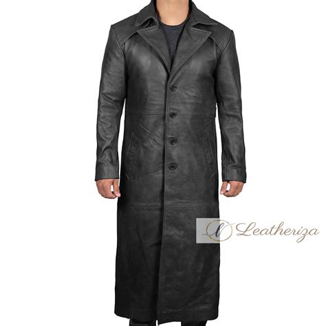 Mens Black Leather Trench Coats Tradingbasis