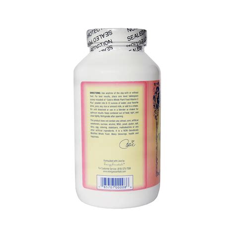 Take Real Vitamin C No Synthetics Caties Vitamin C Plus