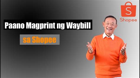 Paano Magprint Ng Waybill Sa Shopee YouTube