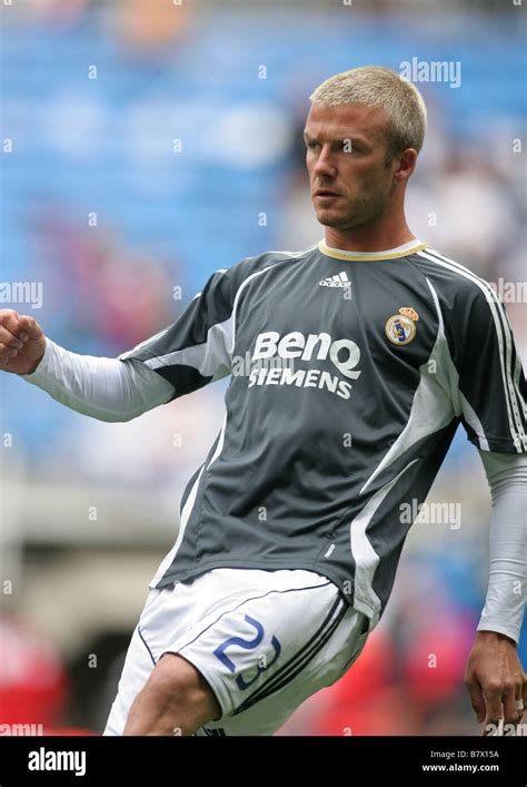 David Beckham, with Real Madrid Football Club Stock Photo - Alamy