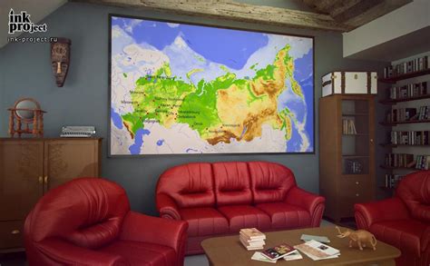 Фотообои карта России - купить в интернет-магазине Ink-project с ...