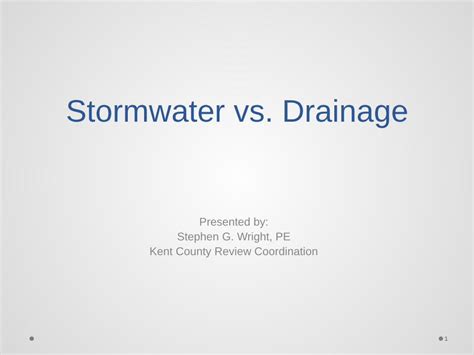 Pdf Stormwater Vs Drainage Dokumentips