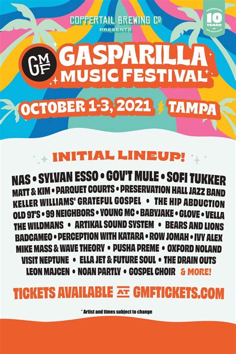 Gasparilla Music Festival Announces 2021 Lineup Featuring Sofi Tukker ...