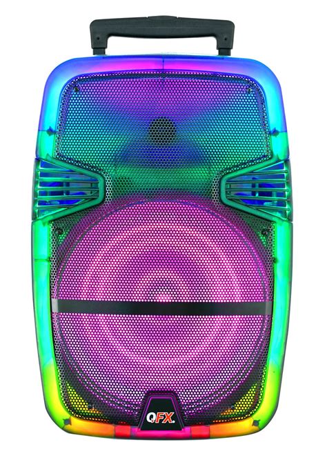 Qfx Tms 1560 Translucent Bluetooth Speaker 14lb
