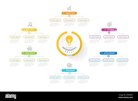 Infographic Template For Business Steps Modern Mindmap Diagram With