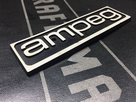 Ampeg Original Logo Plate Badge For Svt V4 V2 Vt40 Vt22 1970s Reverb