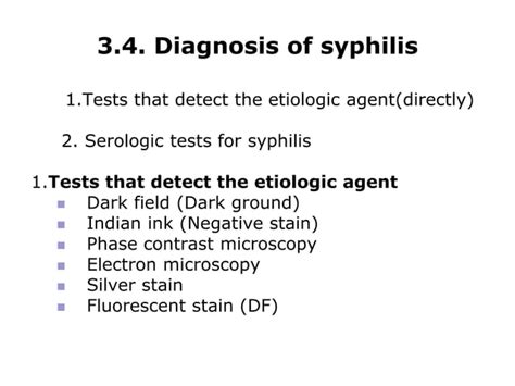 Syphilis Serology Serological Test For Medical Laboratory Ppt