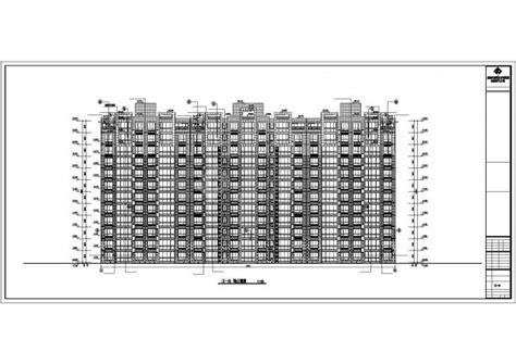 某11391平方米十一层住宅楼建筑方案图（框剪结构）居住建筑土木在线